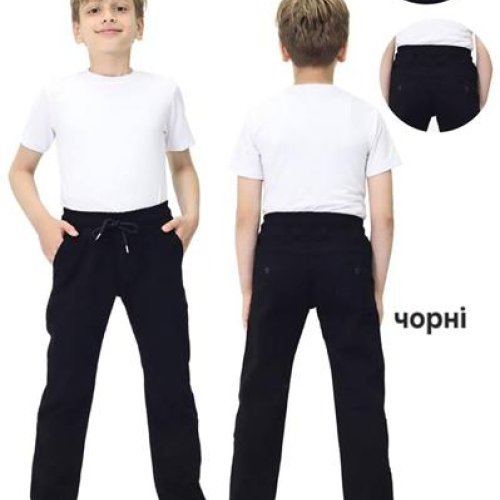 Штаны MMZ (6-10) 100-1 black (лето) MMZ 100-1 black
