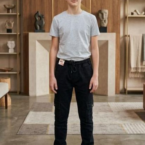 Джинсы MMZ (12-16) 500-3 black (деми) MMZ 500-3 black