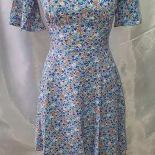 Платье Deliv (S-XL) 560-1 l.blue (лето) Deliv 560-1 l.blue