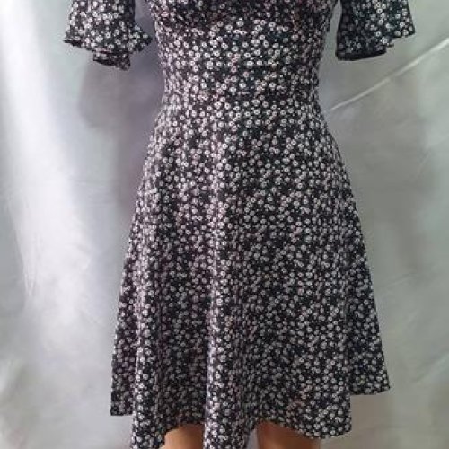 Платье Deliv (S-XL) 560-3 black (лето) Deliv 560-3 black