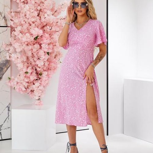 Платье Deliv (S-XL) 563 pink (лето) Deliv 563 pink