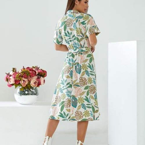 Платье Deliv (S-XL) 572 white (лето) Deliv 572 white