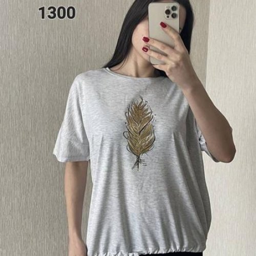 Футболка FSN (52-58) 1300 grey (лето) FSN 1300 grey