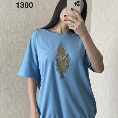 Футболка FSN (52-58) 1300 l.blue (лето) FSN 1300 l.blue