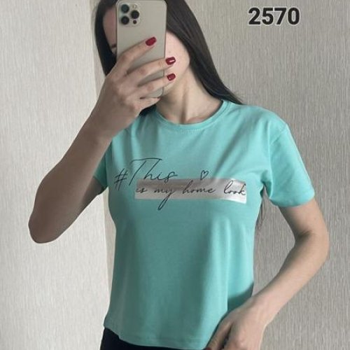 Футболка FSN (42-48) 2570 l.blue (лето) FSN 2570 l.blue