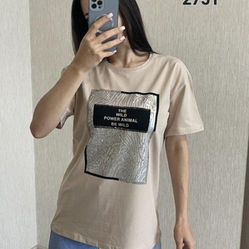 Футболка FSN (44-48) 2751 beige (лето) FSN 2751 beige