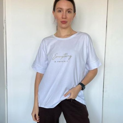 Футболка FSN (54-66) 2824 white (лето) FSN 2824 white