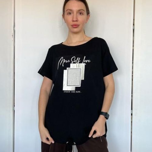 Футболка FSN (48-54) 2837 black (лето) FSN 2837 black