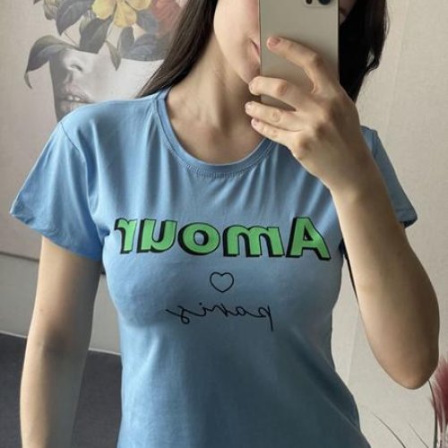 Футболка FSN (42-48) 6316 l.blue (лето) FSN 6316 l.blue