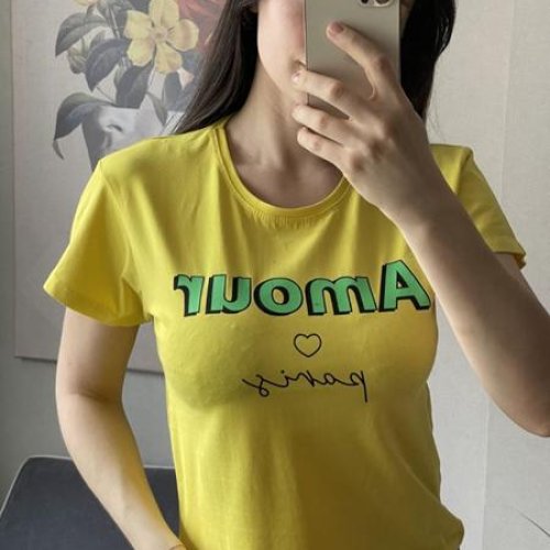 Футболка FSN (42-48) 6316 yellow (лето) FSN 6316 yellow