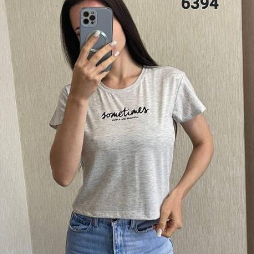 Футболка FSN (42-48) 6394 grey (лето) FSN 6394 grey