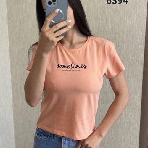 Футболка FSN (42-48) 6394 peach (лето) FSN 6394 peach