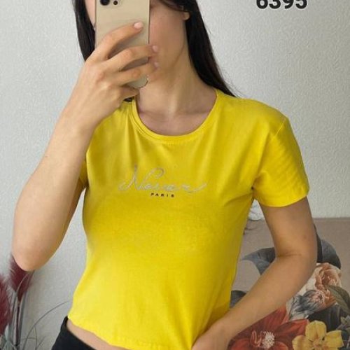Футболка FSN (42-48) 6395 yellow (лето) FSN 6395 yellow