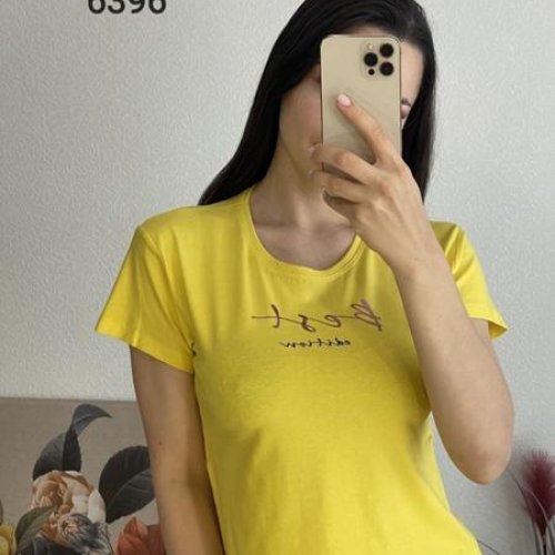 Футболка FSN (42-48) 6396 yellow (лето) FSN 6396 yellow