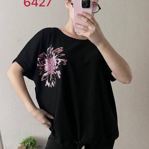 Футболка FSN (52-58) 6427 black (лето) FSN 6427 black