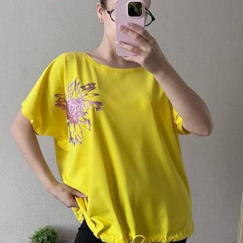 Футболка FSN (52-58) 6427 yellow (лето) FSN 6427 yellow