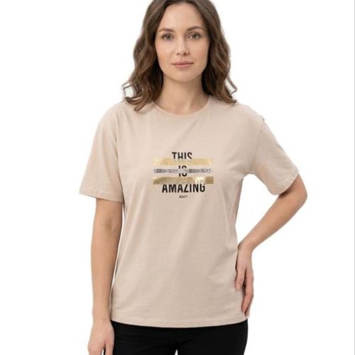 Футболка FSN (46-52) 6533 beige (лето) FSN 6533 beige