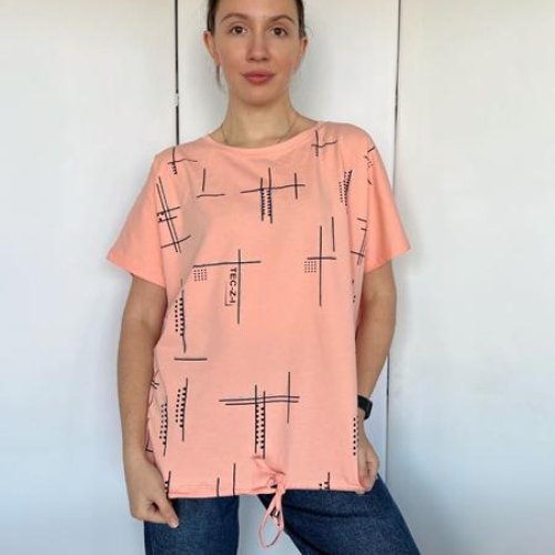 Футболка FSN (M-L) 6535 orange (лето) FSN 6535 orange