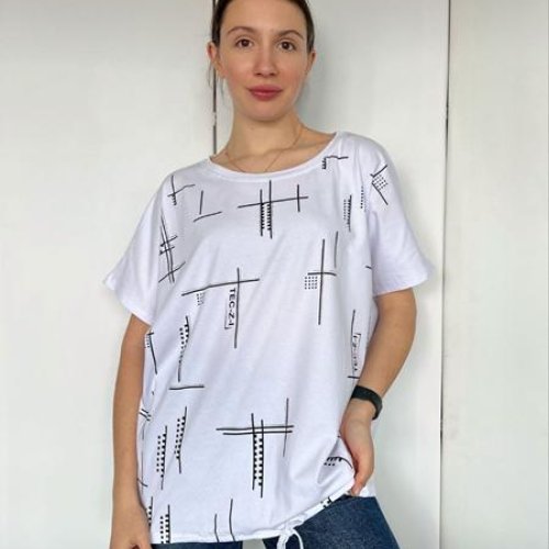 Футболка FSN (M-L) 6535 white (лето) FSN 6535 white