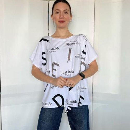 Футболка FSN (M-L) 6537 white (лето) FSN 6537 white