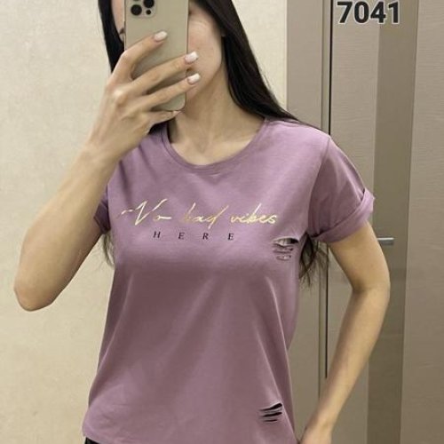 Футболка FSN (42-48) 7041 powder (лето) FSN 7041 powder