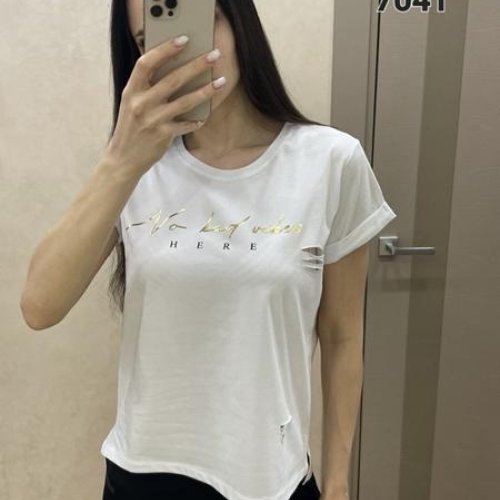 Футболка FSN (42-48) 7041 white (лето) FSN 7041 white