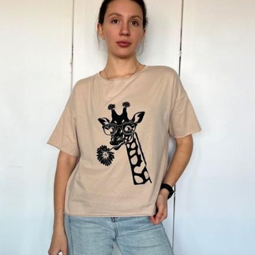 Футболка FSN (44-50) 7189 beige (лето) FSN 7189 beige