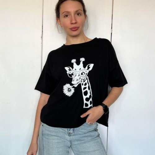 Футболка FSN (44-50) 7189 black (лето) FSN 7189 black