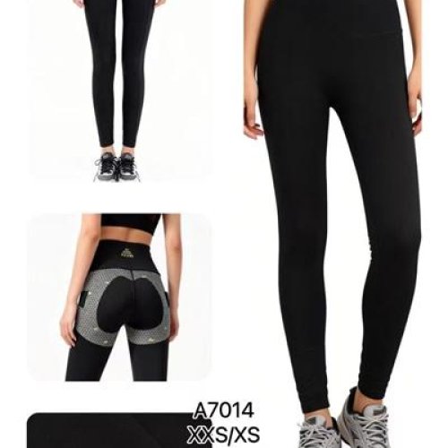 Лосины АнЯ (XS-3XL) 7014 black (деми) АнЯ 7014 black