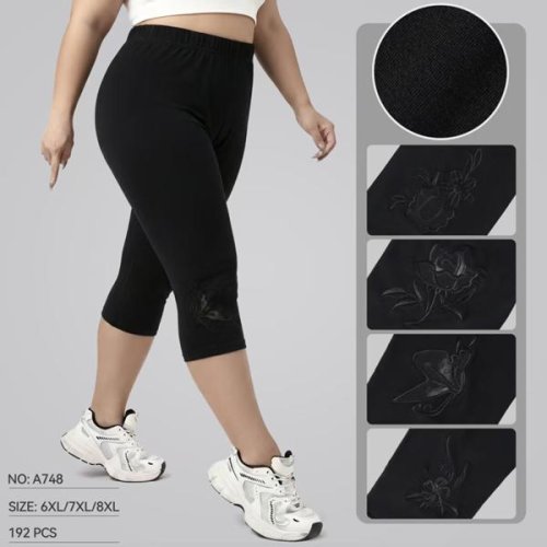 Бриджи АнЯ (6XL-8XL) 748 black (лето) АнЯ 748 black