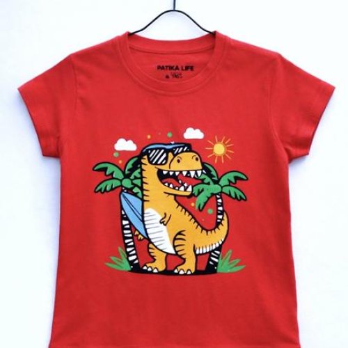Футболка Dino (1-4) DN514 red (лето) Dino DN514 red