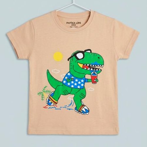 Футболка Dino (1-4) DN521 beige (лето) Dino DN521 beige