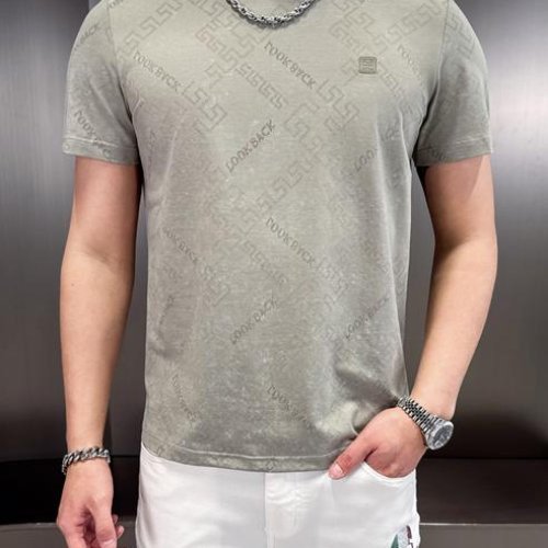 Футболка F.T.H (L-4XL) F1305 l.grey (лето) F.T.H F1305 l.grey