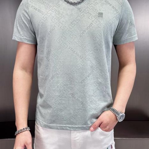 Футболка F.T.H (L-4XL) F1306 l.blue (лето) F.T.H F1306 l.blue