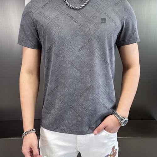 Футболка F.T.H (L-4XL) F1307 grey (лето) F.T.H F1307 grey