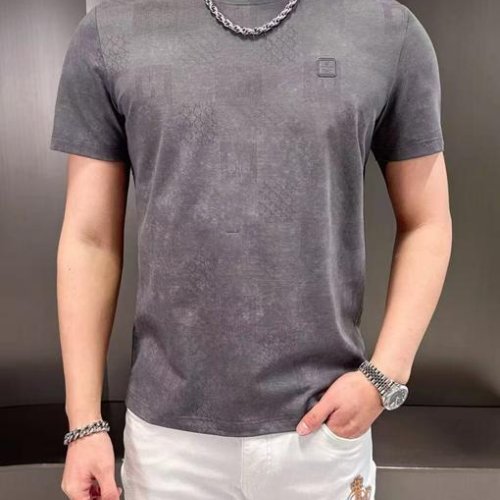 Футболка F.T.H (L-4XL) F1312 d.grey (лето) F.T.H F1312 d.grey