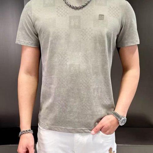 Футболка F.T.H (L-4XL) F1313 grey (лето) F.T.H F1313 grey