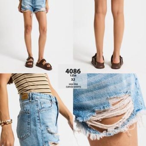 Шорты Jeans Style (34-42) 4086-12S6-32 l.blue (лето) Jeans Style 4086-12S6-32 l.blue