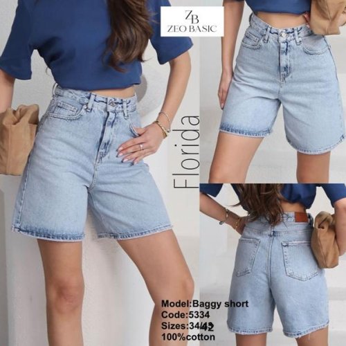 Шорты Jeans Style (34-42) 5334 l.blue (лето) Jeans Style 5334 l.blue