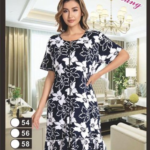 Халат Anion (54-62) 1315 black-white (лето) Anion 1315 black-white