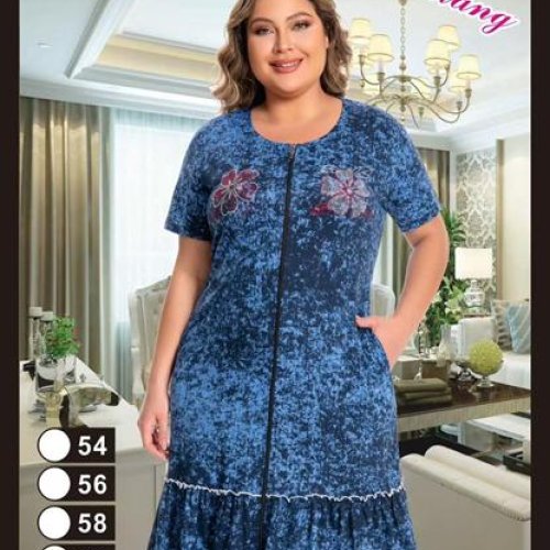 Халат Anion (54-62) 1341 blue (лето) Anion 1341 blue