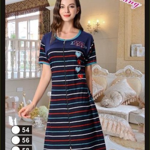 Халат Anion (54-62) 171 navy-black (лето) Anion 171 navy-black