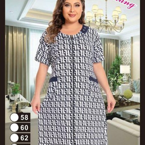Халат Anion (58-66) 2320 navy (лето) Anion 2320 navy