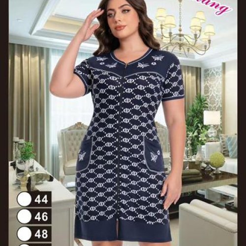 Халат Anion (44-52) 906 navy (лето) Anion 906 navy