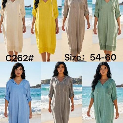 Платье Estima (54-60) C262 green (лето) Estima C262 green