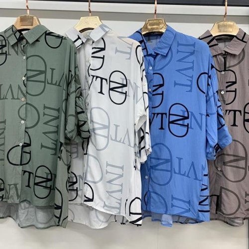 Рубашка Estima (3XL-6XL) 26944 blue (лето) Estima 26944 blue