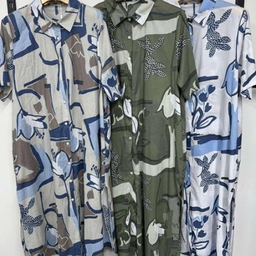 Платье Estima (3XL-7XL) 9010 l.grey (лето) Estima 9010 l.grey