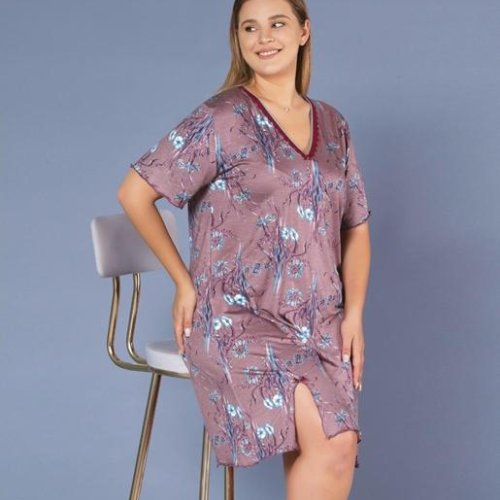 Ночнушка Trikotag (2XL-5XL) 6371 nude (лето) Trikotag 6371 nude