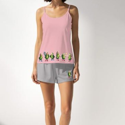 Пижама Trikotag (S-XL) T614 pink (лето) Trikotag T614 pink