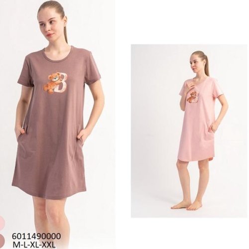 Ночнушка Trikotag (M-2XL) 6011490000 pink (лето) Trikotag 6011490000 pink